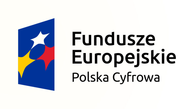 Logotyp Fundusze Europejskie Polska Cyfrowa